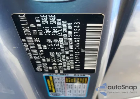 2021 Kia Telluride Sx from USA, damaged, VIN 5XYP54HC4MG127548